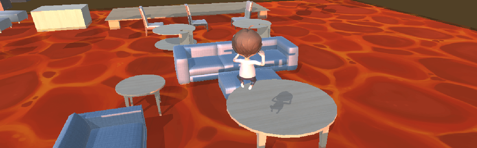 video game of kids game the floor is lava